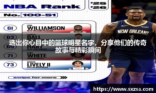 选出你心目中的篮球明星名字，分享他们的传奇故事与精彩瞬间